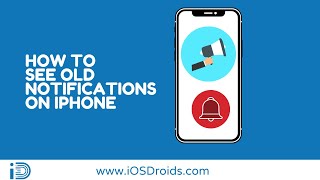 How to See Old Notifications on iPhoneView Cleared Notifications [upl. by Babette]