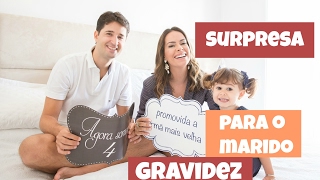 SURPRESA Revelando GRAVIDEZ para o Marido [upl. by Lam]