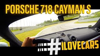 Porsche 718 Cayman S 2016 POV fahrdochselber ON RACETRACK  ilovecars [upl. by Lertnek]