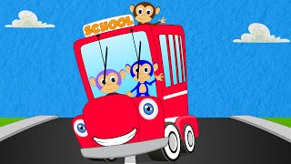 Wheels on the bus  Nursery Rhymes For Kids and childrens songs [upl. by Allimak]