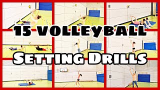 15 spannende Übungen zur Verbesserung des oberen Zuspiels  15 volleyball setting drills [upl. by Maxa]