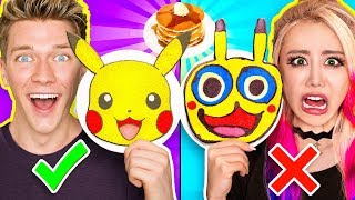 PANCAKE ART CHALLENGE 5 Learn How To Make Minions Pokemon Incredibles 2 Tomb Raider DIY Pancakes [upl. by Reed289]