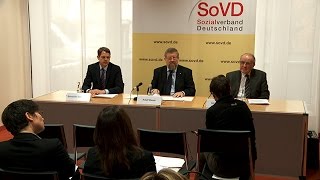 Pressekonferenz quotFaire Chancen für behinderte Menschen am Arbeitsmarktquot  SoVD TV [upl. by Auop710]