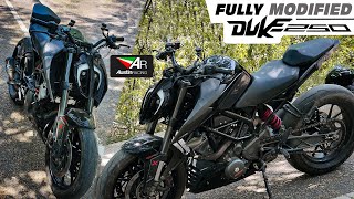 North Indias Tastefully Modified KTM Duke 250  Total Cost  AR Exhaust [upl. by Ytinirt]