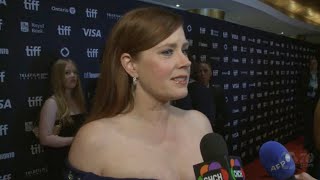 Amy Adams discusses new role in Nightbitch on TIFF carpet [upl. by Cavit773]