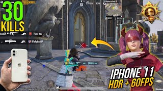 IPHONE 11 PUBG MOBILE LIVIK GAMEPLAY 2024  HDR  60 FPS  FPS TEST amp BGMI TEST [upl. by Obediah]