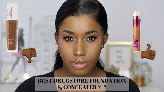 FOUNDATION REVIEW MAYBELLINE SUPERSTAY FULL COVERAGE WEAR TEST [upl. by Gillie]