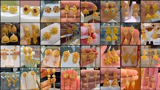 150latest Bridal Gold Earrings designs Most beautiful Gold Earrings designs New Earrings Design [upl. by Ahcas]