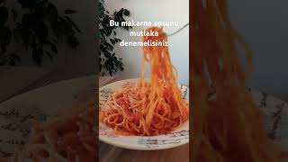 FARKLI MAKARNA SOSU BUGÜN KANALIMDApratiktarifler makarnatarifi spagetti makarna turkishfood [upl. by Sacul]