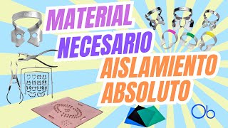 Material necesario para Aislamiento Absoluto [upl. by Anikram447]