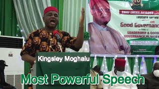 Full Video Powerful Speech By Kingsley Moghalu [upl. by Ozzie876]