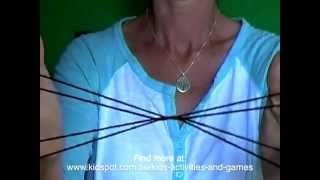 How to String games how to do a cats whiskers string figure [upl. by Sydney]