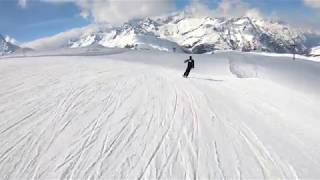 skiing in Zermatt Swiss 4k GoPro Hero 6 black [upl. by Eilrak736]