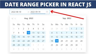 Date Range Picker in React js ✅  Ant Design Datepicker amp Date Rangepicker  By Saifi Code 2022 [upl. by Parsons]