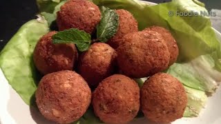 Falafel recipe  Mediterranean Starter Recipe  Foodie Nuts [upl. by Ddet463]