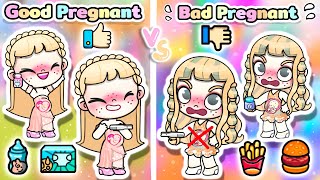 Good Pregnant Vs Bad Pregnant 🤰😫🍼  Avatar World  Toca Life World  Pazu 🌎💖 [upl. by Fedora192]