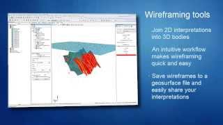 3D Geological Modelling Digitizing and Wireframing in Oasis montaj and Target 81 [upl. by Angeline607]