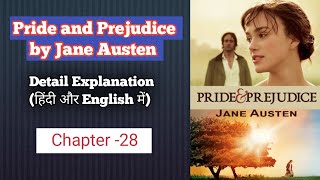 Pride and Prejudice by Jane Austen  Explanation Line by Line In Hindi  Chapter28 [upl. by Dick]