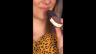 👆🏼👆🏼👆🏼 Long version 👉🏼 Most Satisfying Eating Sounds  Ice cream sandwich  ASMR shorts [upl. by Andrews189]