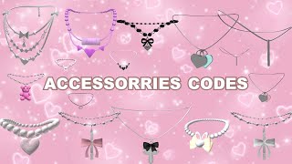 Cute Necklace Accessories Codes For Bloxburg Berry Avenue Roblox [upl. by Analli]