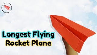 New flying paper rocket plane  How to make easy paper arrow rocket plane [upl. by Yael]