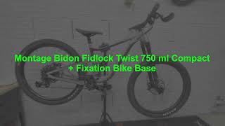 Montage Bidon dhydratation Fidlock Twist 750 ml Compact  Fixation bidon aimantée sur Vtt Enduro [upl. by Heyer]