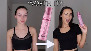 MineTan Double Dark Self Tan Mousse Review  Demo  Self Tanner Reviews [upl. by Aissert]