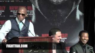 Floyd Mayweather Jr vs Shane Mosley Final Presser  FightFancom [upl. by Igor123]