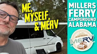 Me Myself amp Merv Class B camping and fishing in Millers Ferry Campground vanlife rvcamping [upl. by Moretta279]