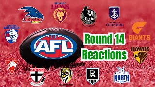 Every AFL clubs reaction to their Round 14 matches [upl. by Euhsoj]