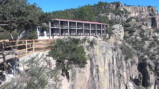 COPPER CANYON MEXICO Walk to Hotel Divisadero Barrancas [upl. by Htenek]