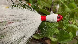 Como hacer plumillas para pescar Bucktail jigs [upl. by Eissak]