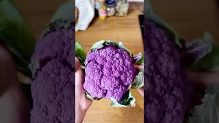 ¿Probaste Coliflor Violeta Así se hace al horno 💜 cocina receta [upl. by Nolyak]