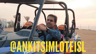 RZR XP 4 1000 Sport Polaris Blue Desert Safari Dubai by Ankit Simlote [upl. by Buzzell]