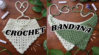 Easy Crochet Granny Bandana UPDATED [upl. by Clayton]