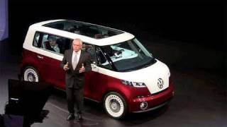 Volkswagen Microbus Bulli concept car debuts at the Geneva Auto Show [upl. by Thant604]