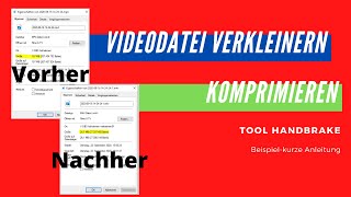 Wie Du ein Video verkleinern kannst mit dem Tool handbrake  Tutorial [upl. by Ag]