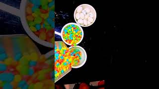 ASMR SATISFYING TWO CUPS COLOURFUL SOUNDS NIPS FILLING  ONE CUP WHITE SWEET shorts trending [upl. by Asirral]