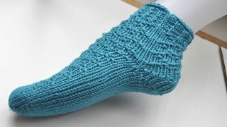 Socken stricken  Super Easy Socken von der Spitze  Teil 1  Die Spitze [upl. by Aretak430]