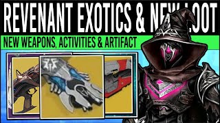 Destiny 2 HUGE REVENANT REVEAL New EXOTICS Icebreaker Perks Activities Potions Artifact Boosts [upl. by Ellehsar200]