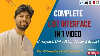 3 Complete List Interface in One Video 🔥🔥 [upl. by Eidorb638]