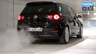 VW Golf R32 Straight Pipe Exhaust Sounds [upl. by Klarika747]