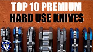 Top 10 Best Hard Use Overbuilt High End Folding Knives [upl. by Aikkin]