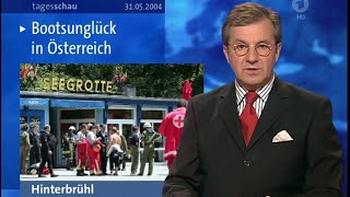 Tagesschau Berichte zum Bootsunglück in der Seegrotte Hinterbrühl 2004 [upl. by Stout]