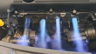 Mini R56 Cooper 16 120cv RevLimiter  Flames without exhaust manifold [upl. by Neelram395]