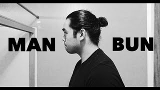 Manbun  Thick wavy hair  Mens hairstyling tutorial [upl. by Kablesh]