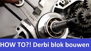 HOW To Derbi Blok opbouwen  Italkit 88cc Derbi Project 4 [upl. by Vona]