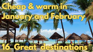 Cheapest places to travel in January and February for warm weather [upl. by Nike]