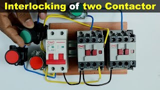 interlocking of two contactors Explained with circuit diagram TheElectricalGuy [upl. by Kelleher]