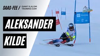 Aleksander Kilde GS Training SaasFee 10823 [upl. by Tenay]